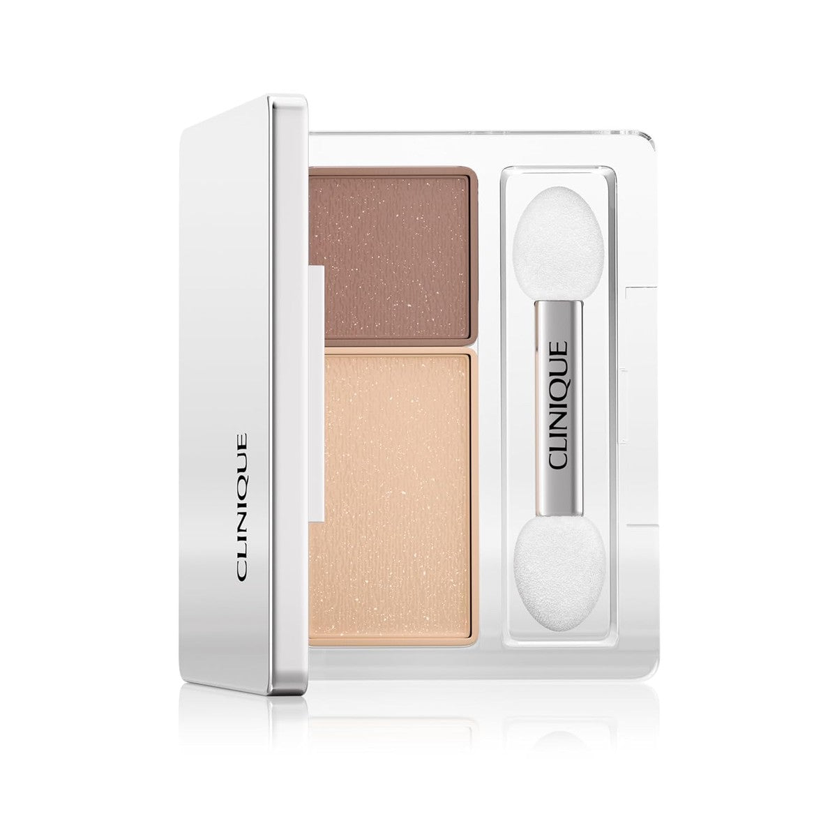 Clinique All About Shadow Duo. Perfect afgestemde oogschaduw voor veelzijdige looks | ultra licht + 8 uur houvast