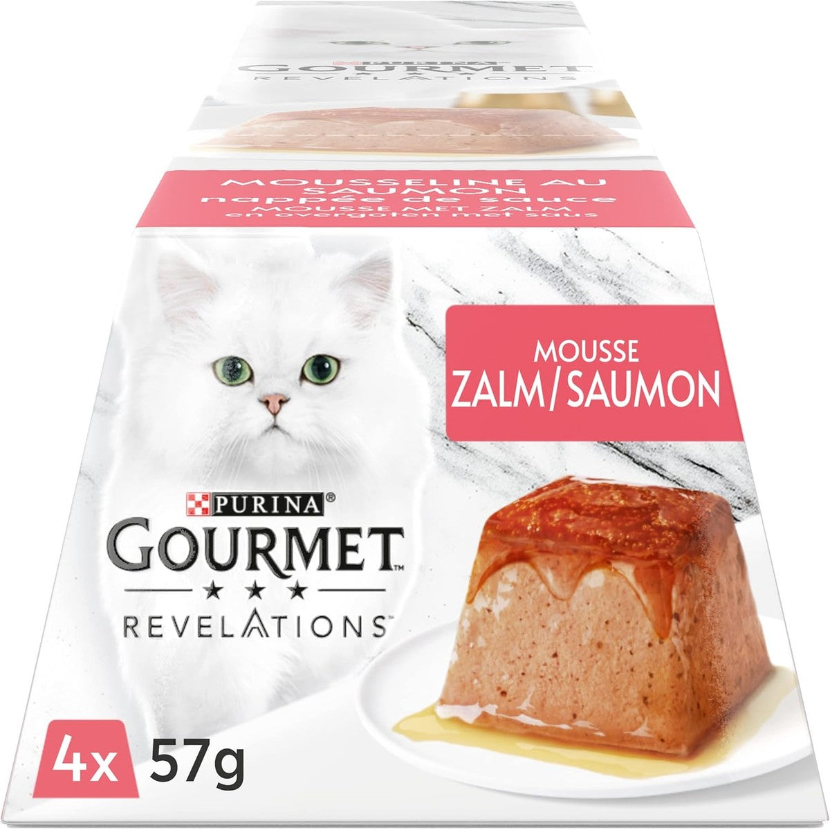 Gourmet Revelations Mousseline natvoer kattenvoer Zalm 6 x 4 x 57 g