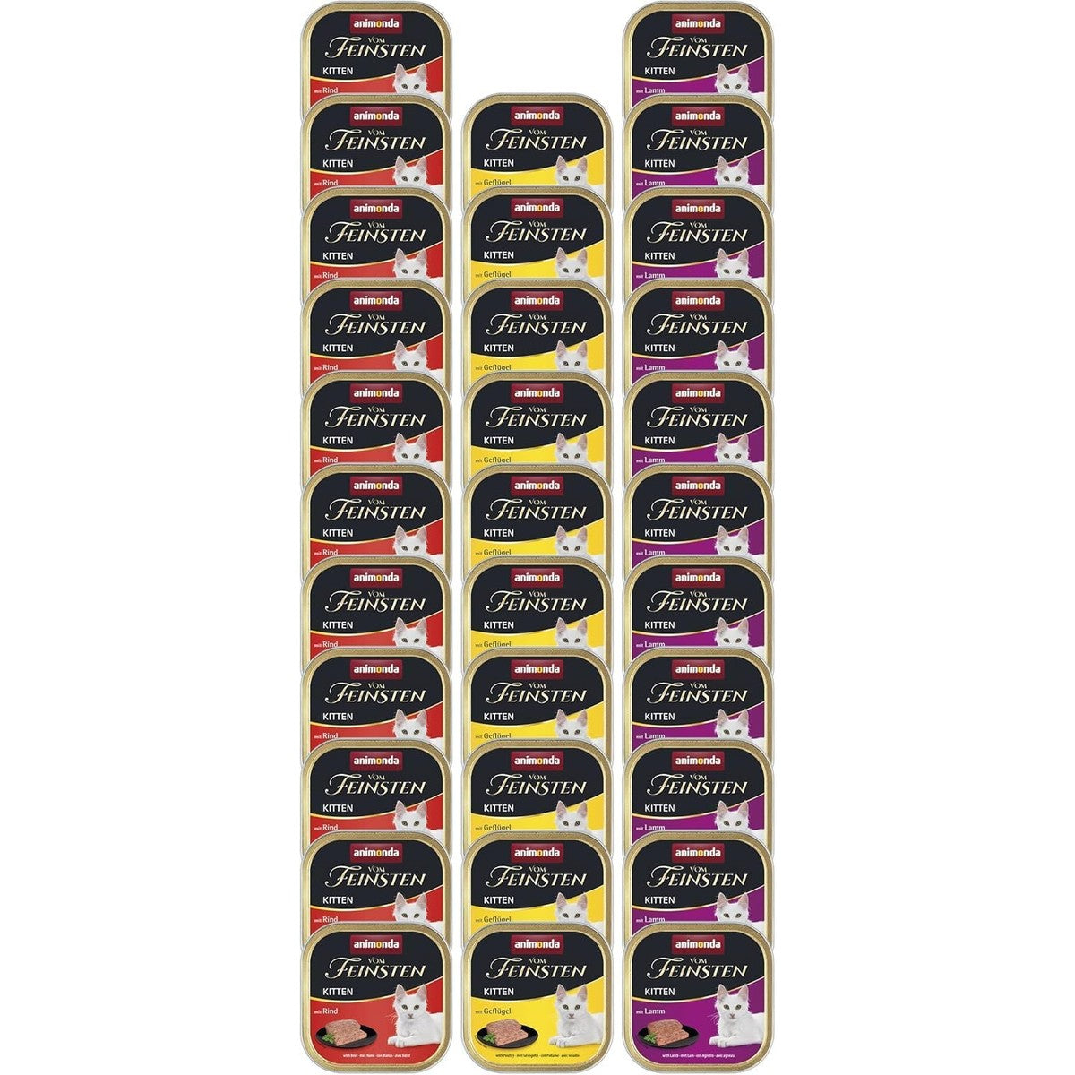 animonda Vom Feinsten Kitten natvoer kattenvoer mix 32 x 100 g