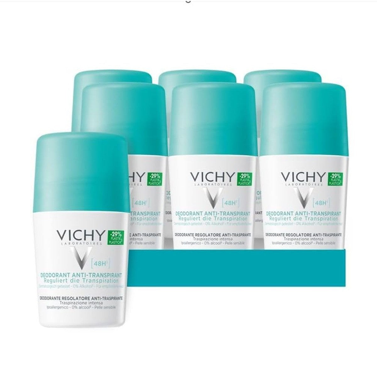Vichy Anti-Transpirant 48 uur Roll-On voor Dames en Heren 50 ml