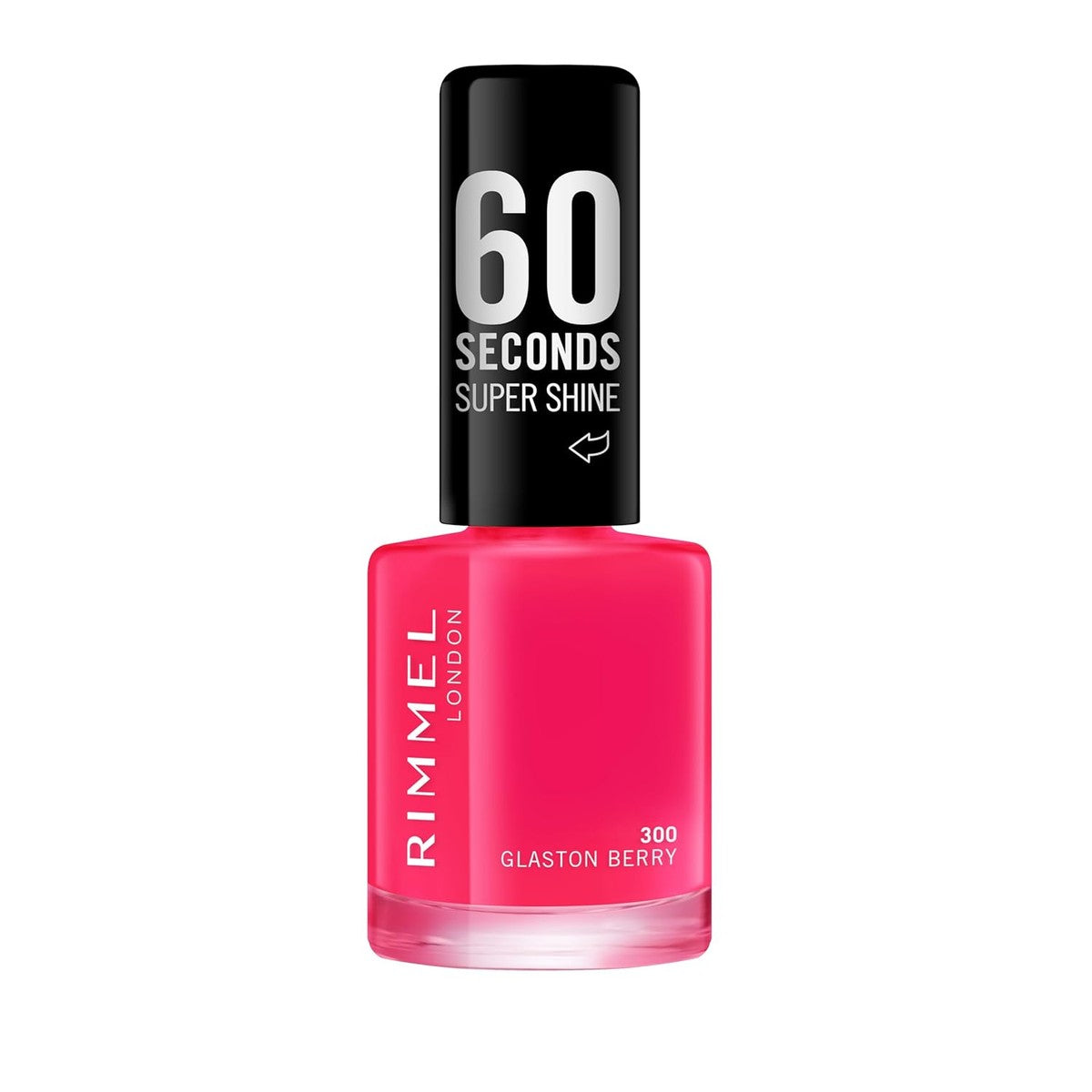 Rimmel London 60 Seconds Super Shine by Rita Ora Nail Polish, 300 Glaston-Berry, 8 ml – Rimmel London