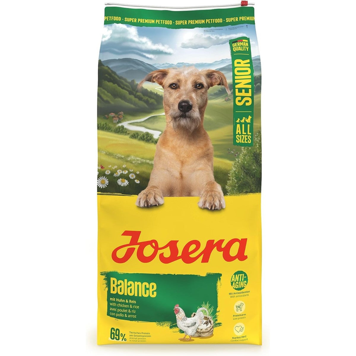 Josera Balance droogvoer hond senior kip en rijst 12,5 kg