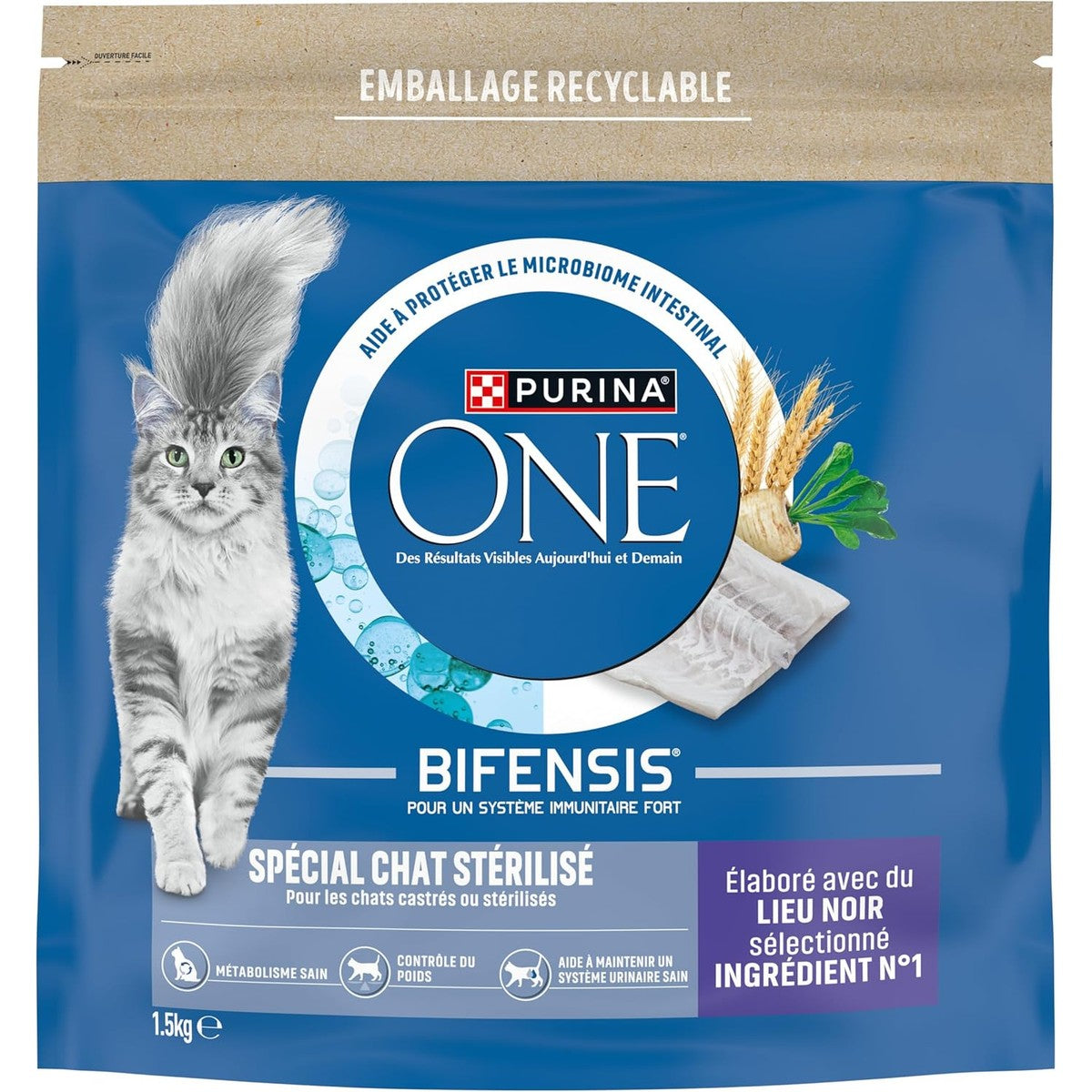PURINA ONE Speciaal Gesteriliseerd droogvoer kat 1,5 kg