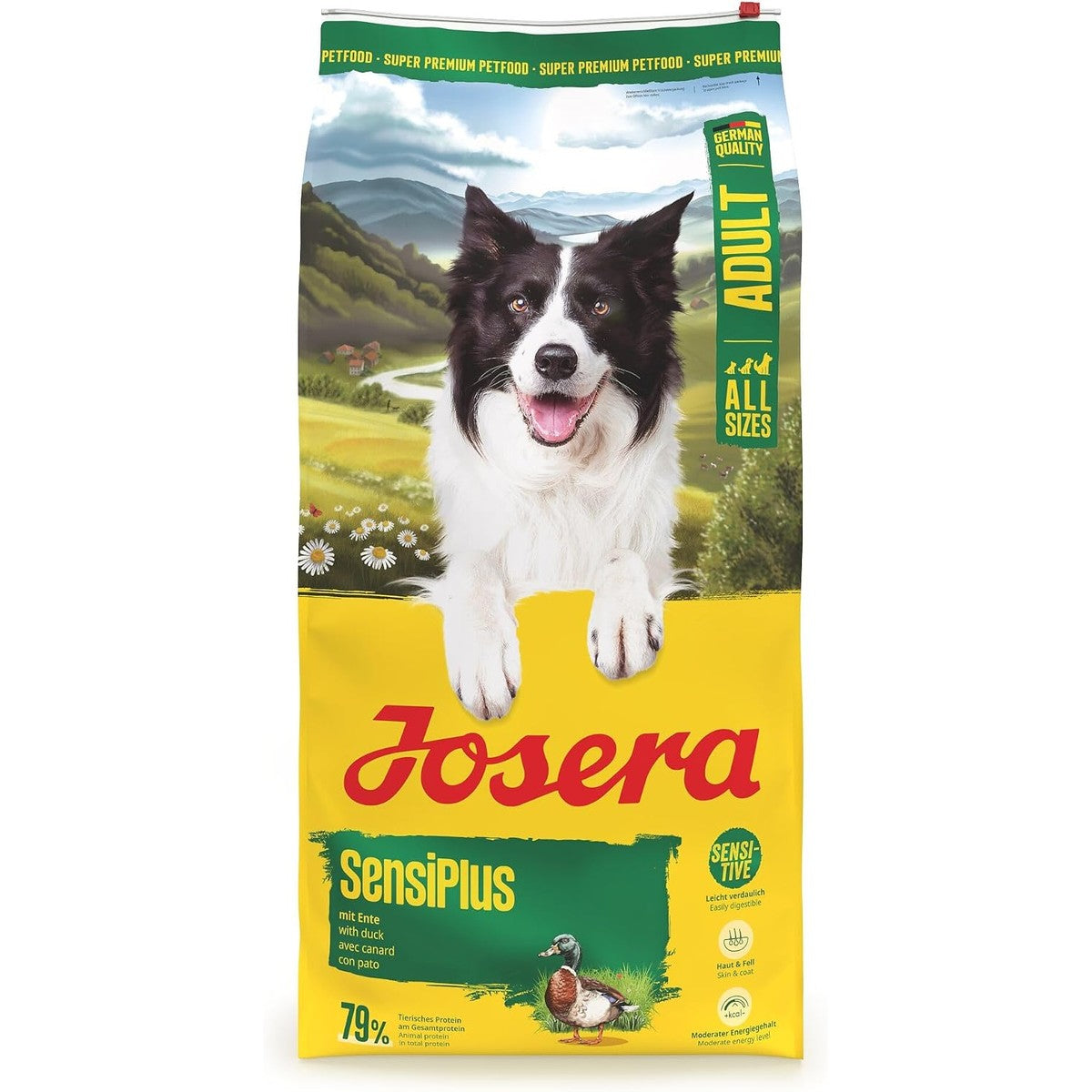 JOSERA SensiPlus droogvoer met eend en rijst, volwassenen, 1 x 12,5 kg – Josera