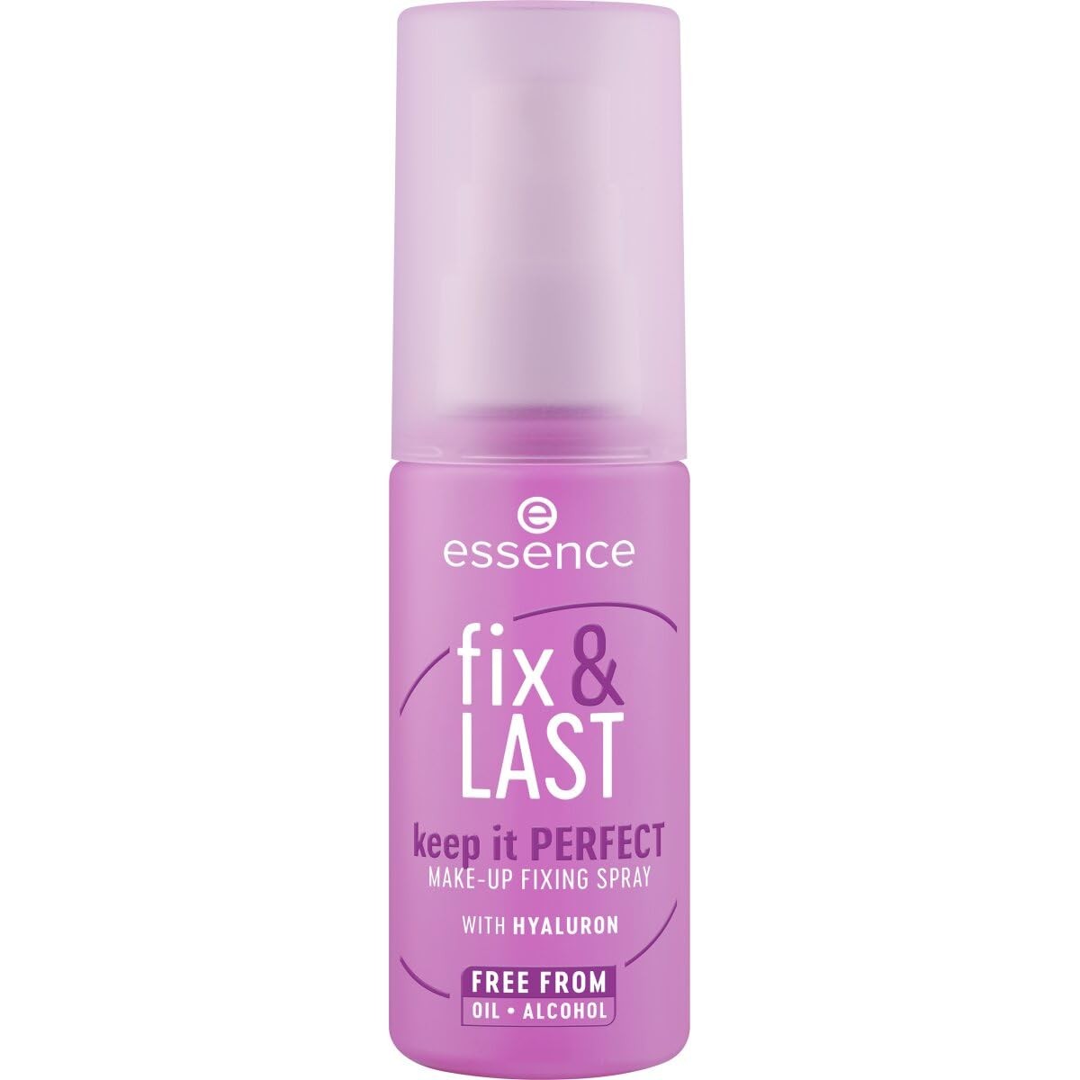 Essence fix & LAST Keep it PERFECT MAKE-UP FIXING SPRAY, transparant, fixerend, natuurlijk, stralend fris, veganistisch, olievrij, zonder parfum, zonder alcohol, per stuk verpakt (50 ml) – Essence Cosmetics