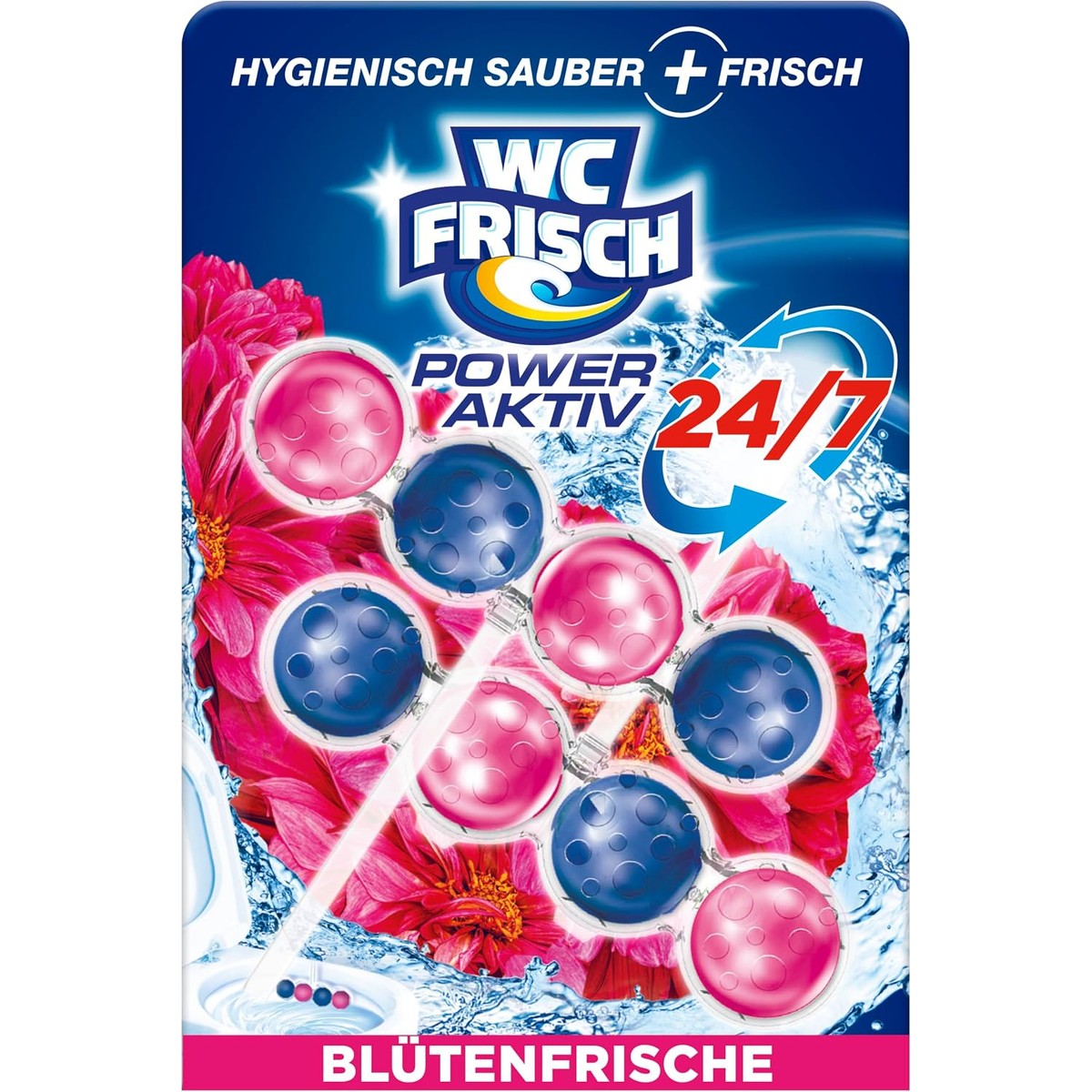 WC-Frisch Kraft Aktiv Geurspoeler Bloemenfrisheid 2 x 50 g – WC-Frisch