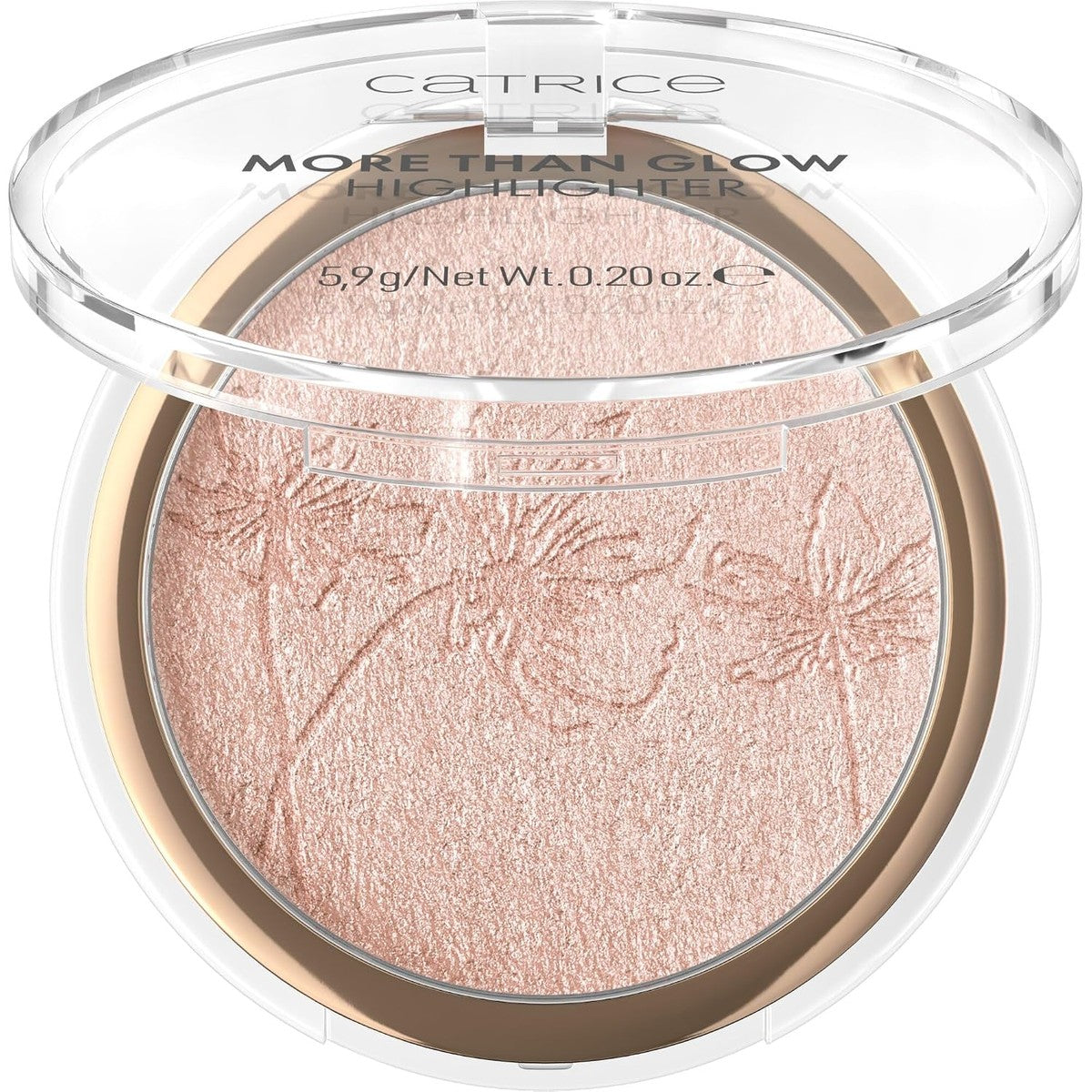 Catrice More Than Glow Highlighter, nr. 020 Supreme Rose Beam, roze, intensief, metallic, glinsterend, veganistisch, vrij van microplasticdeeltjes (5,9 g) – Catrice Cosmetics