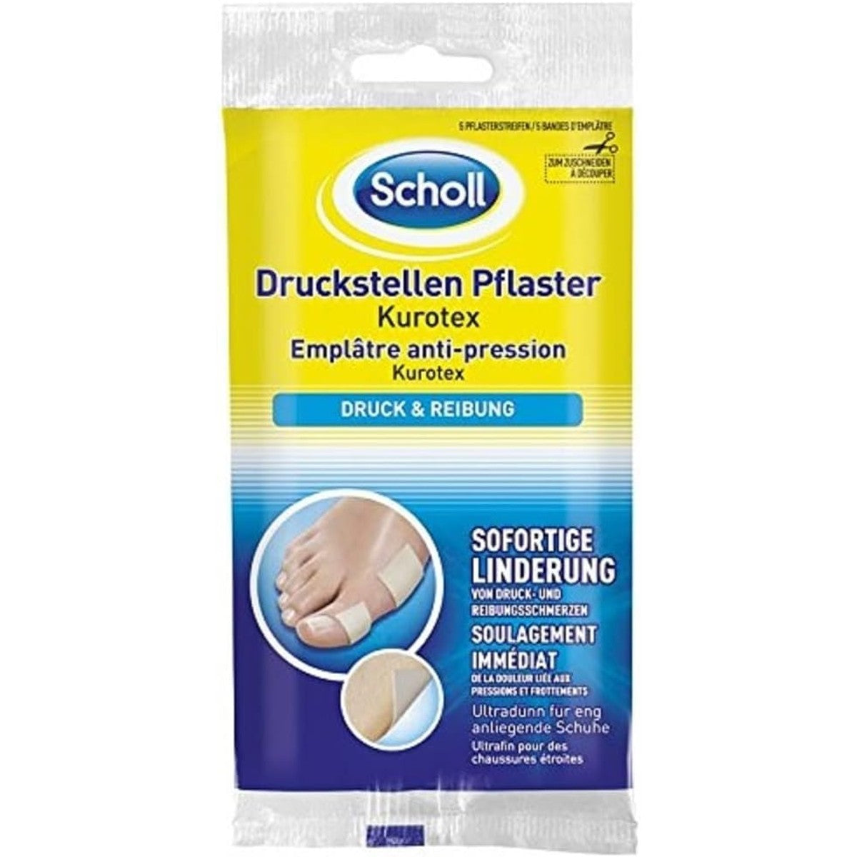 Dr. Scholl's Kurotex drukplekken pleisters 5 stuks