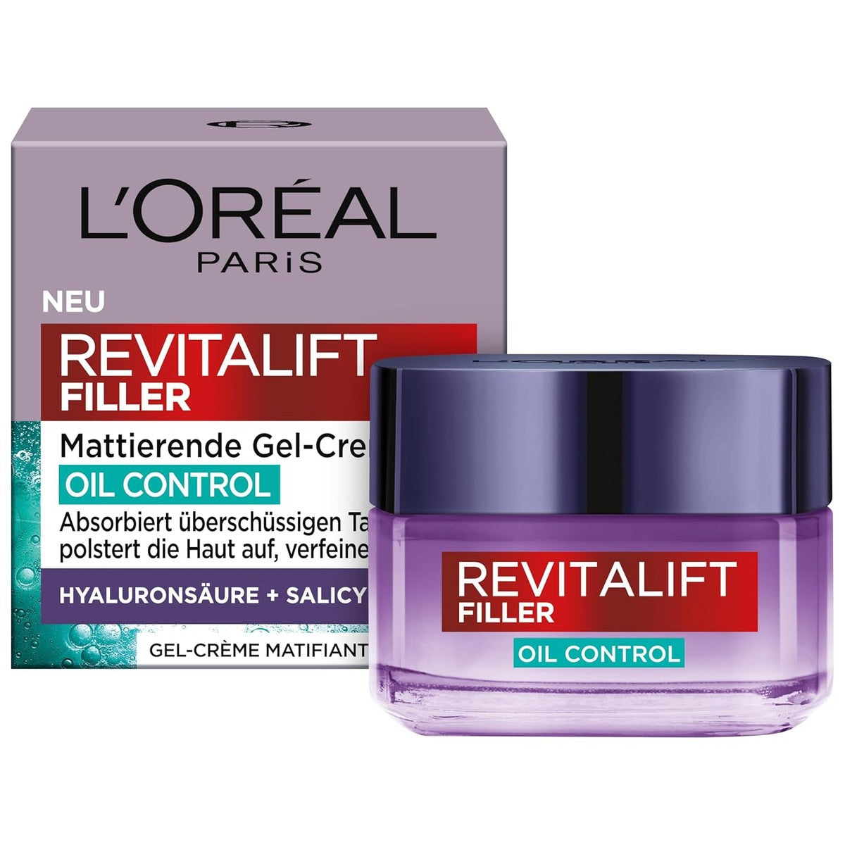 L'Oreal Paris Revitalift Filler Matterende gel-crème Oil Control 50 ml – L'Oreal Paris