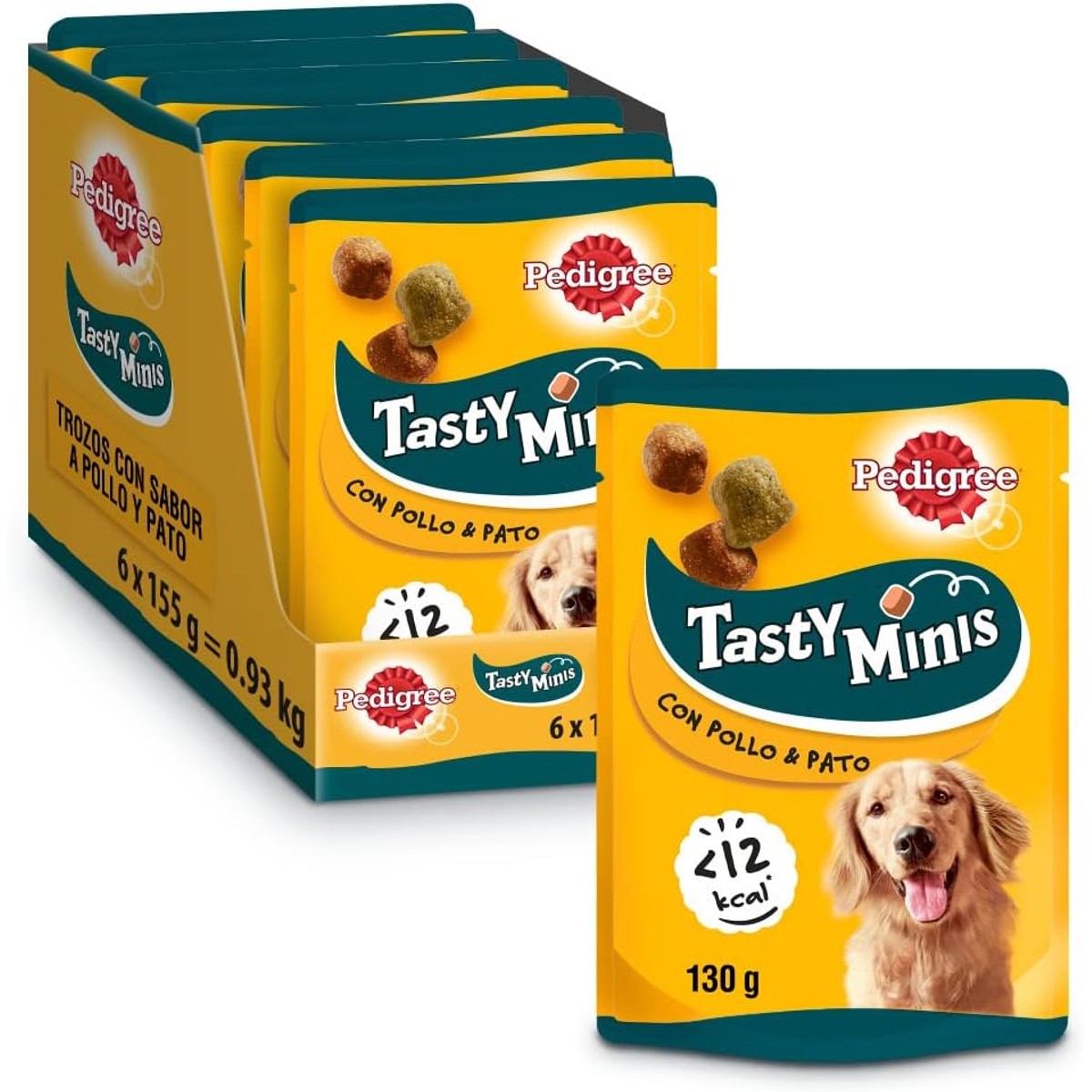 Pedigree Snack heerlijke mini om je hond-flavour-kip en eend op te voeden (6 x 130 g pack) – Pedigree