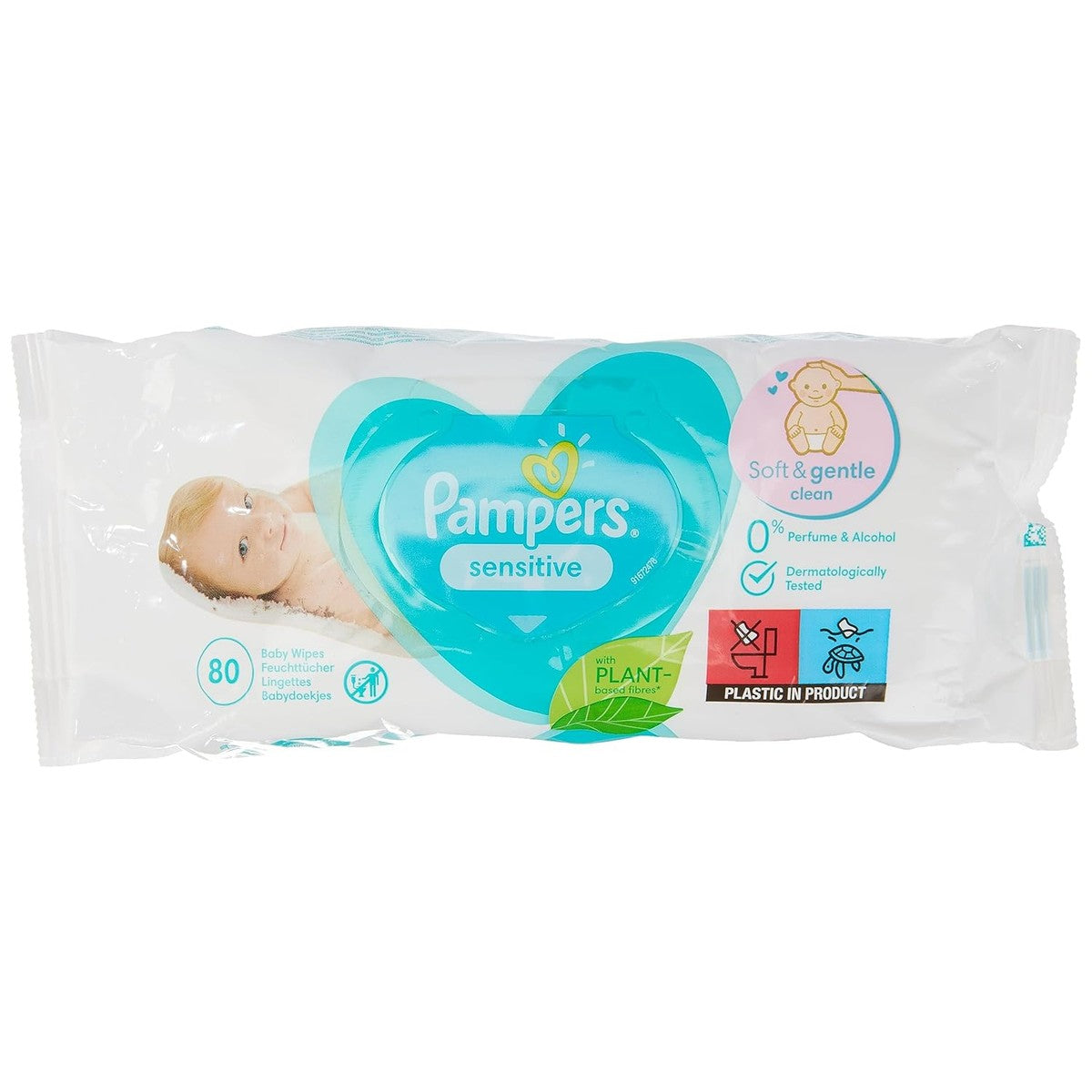Pampers Sensitive vochtige doekjes 1x80 – Pampers