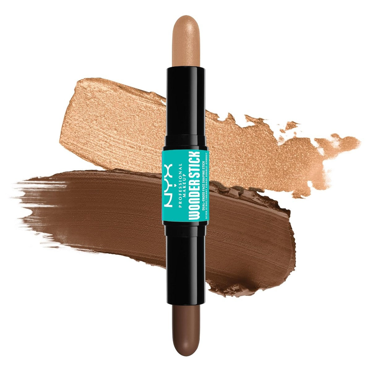 NYX Professional Makeup Highlighter & contourstift, contourstift met twee uiteinden, vormt en lichter op, uitwisbaar & veganistisch, Wonder Stick, Medium Tan – NYX PROFESSIONAL MAKEUP