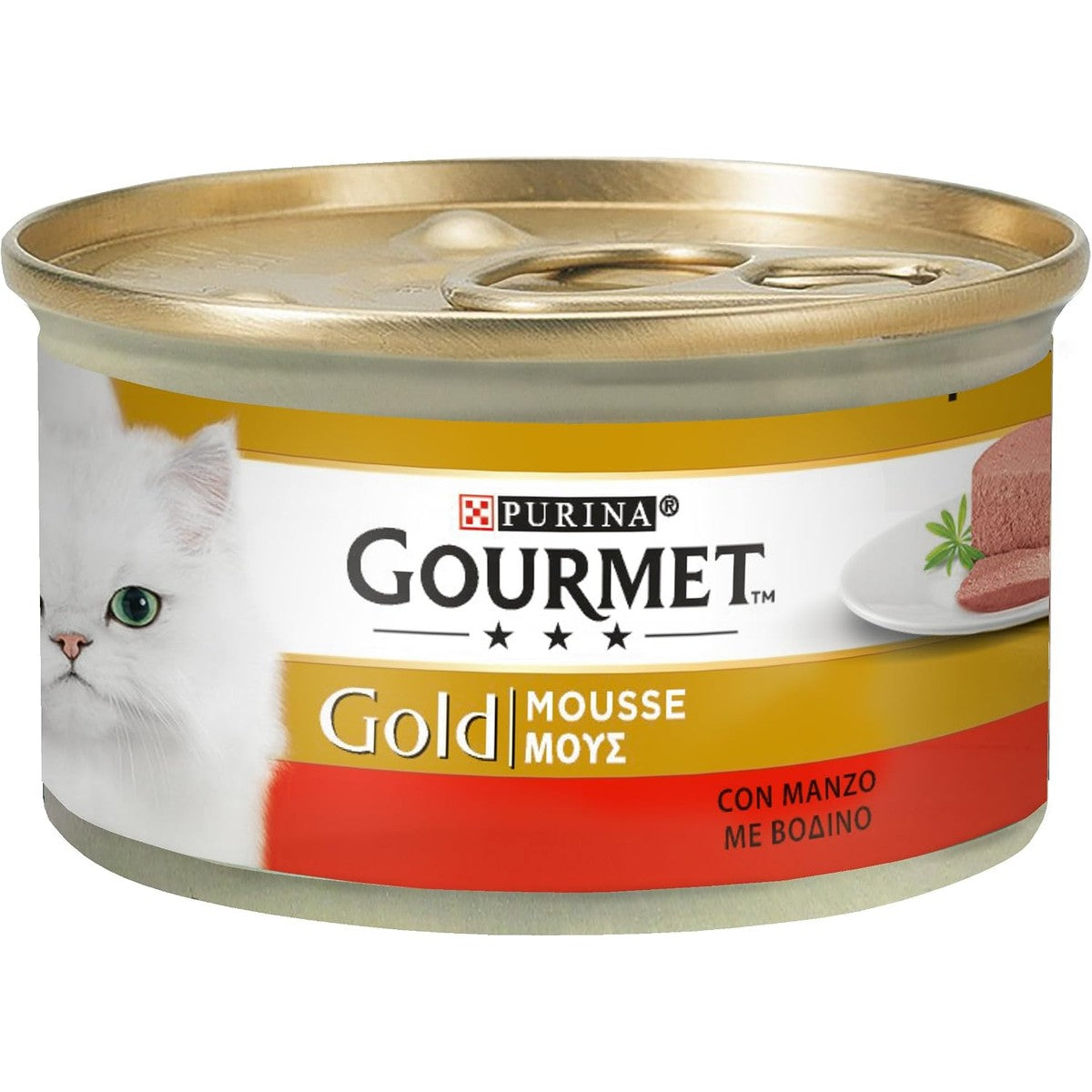 Gourmet Gold natvoer kattenvoer rundvlees 24 x 85 g
