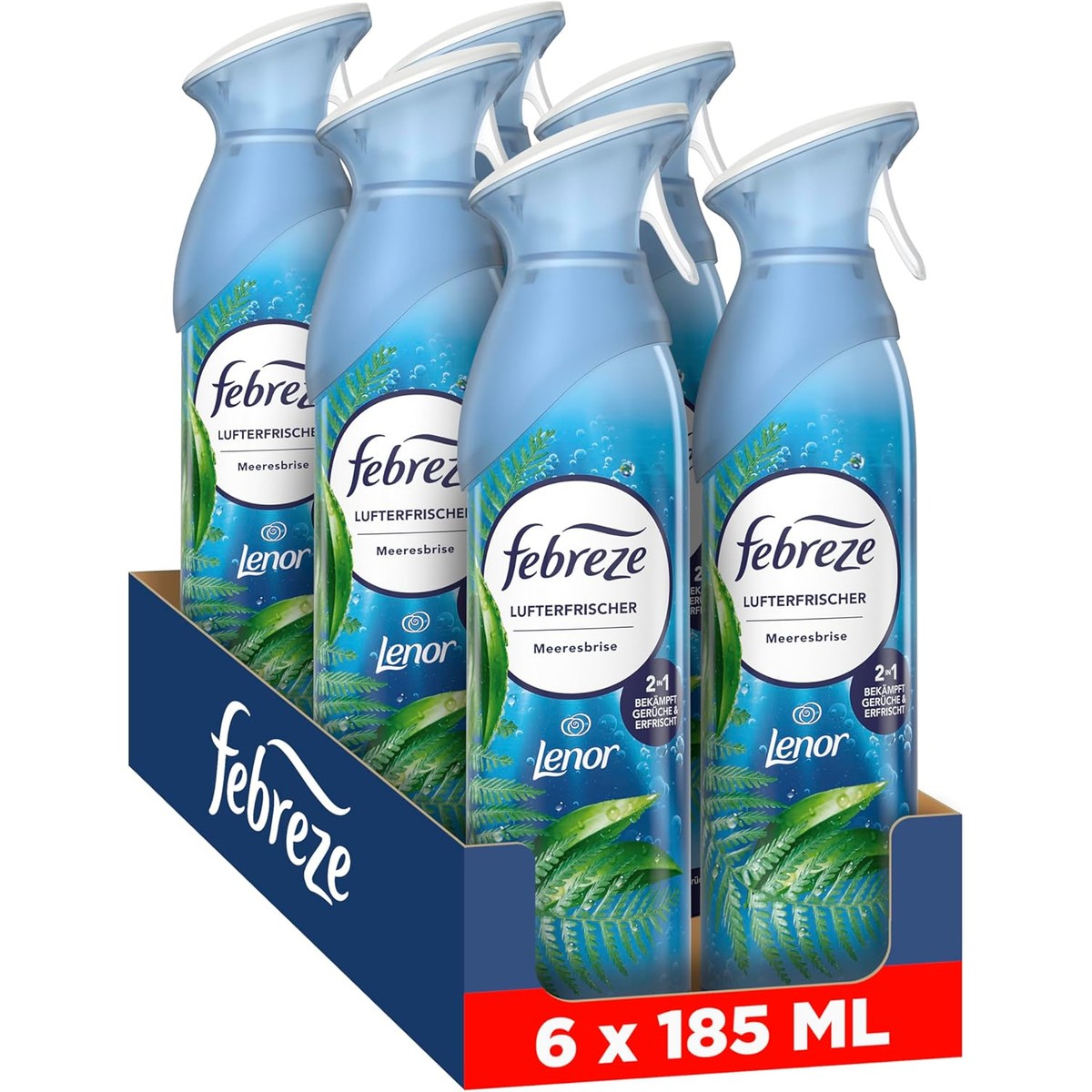 Febreze Luchtverfrisser spray zeefrisheid 6 x 185 ml – Febreze
