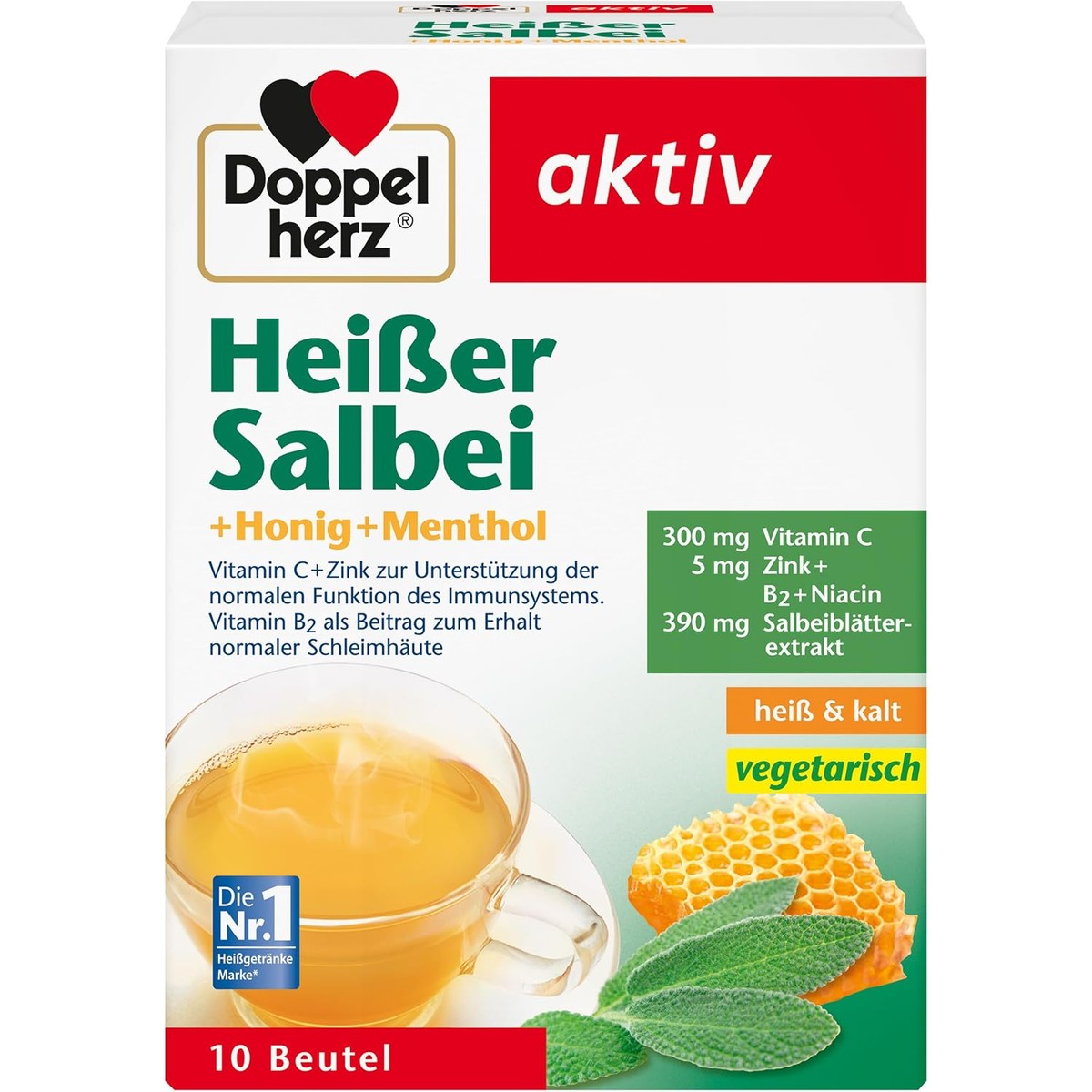 Doppelherz Hete salie met honing en menthol – Doppelherz