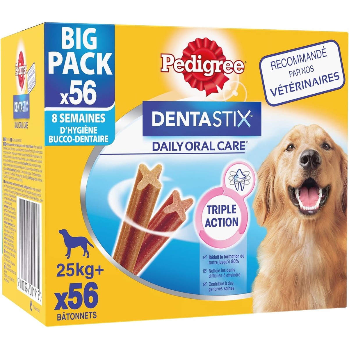 Pedigree Dentastix – lekkernijen voor honden, 56 stuks (1 stuk) – Pedigree