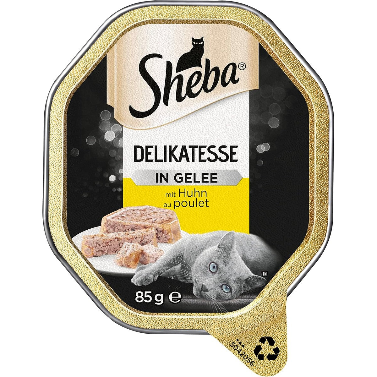 Sheba Kattenvoer, natvoer, delicatesse in gelei, met kip – Sheba