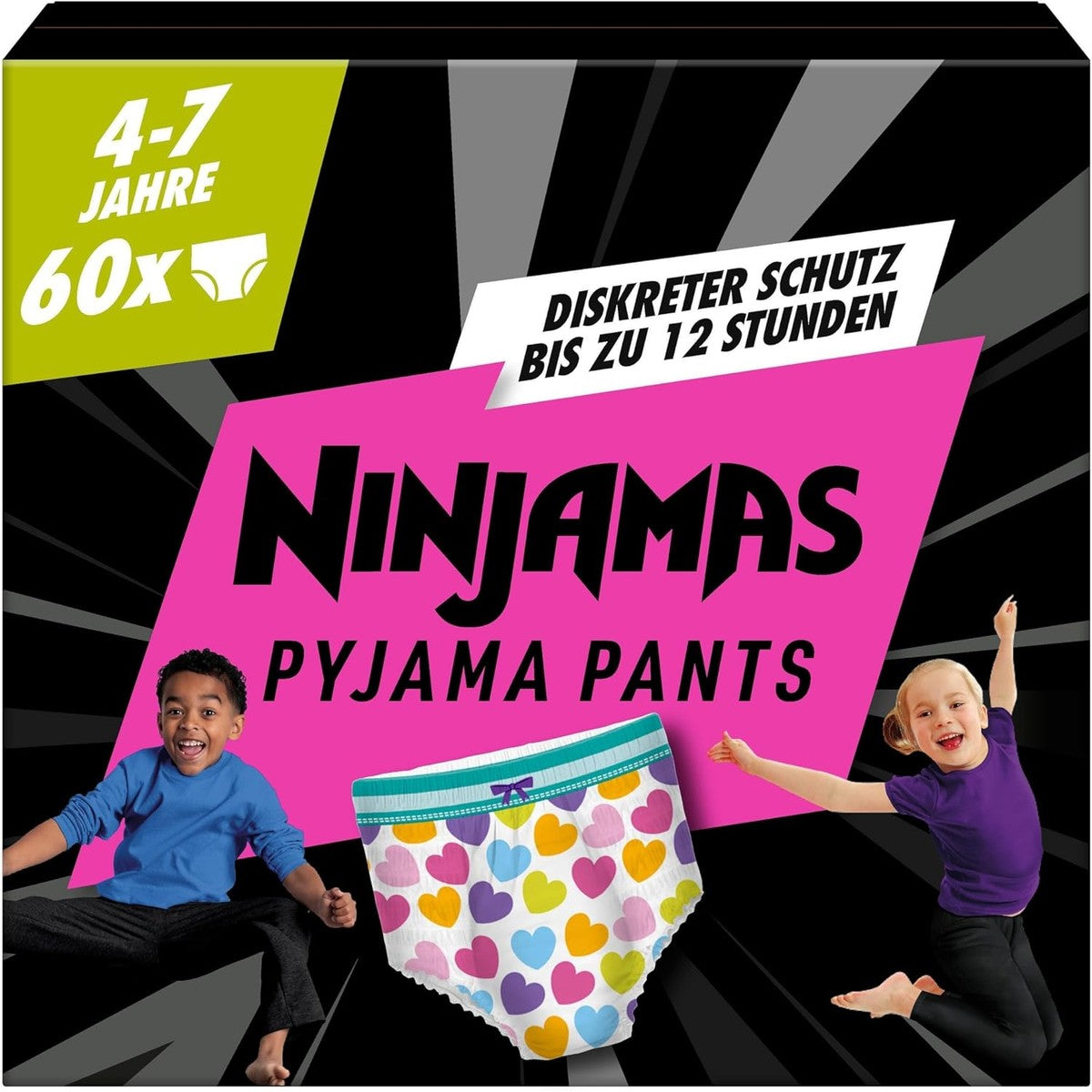 Ninjamas Pyjamabroek hart 60 pyjamabroeken 7 jaar 17-30 kg – Ninjamas