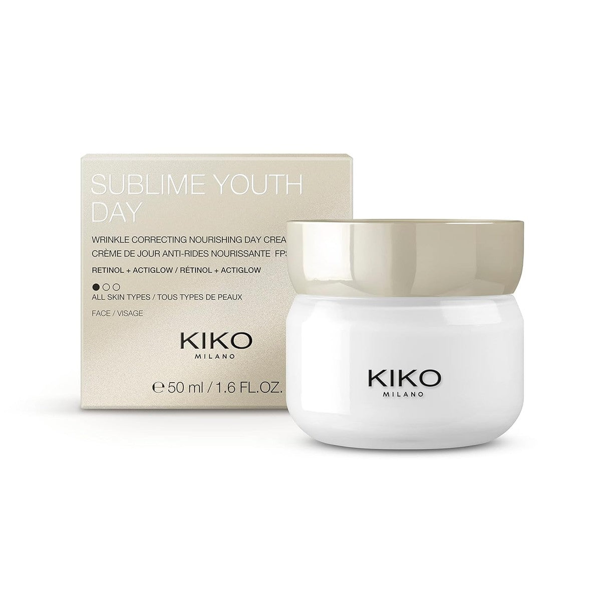KIKO Milano Sublime Youth Day | Voedingsstoffen donerende anti-rimpel dagcrème met retinol - SPF 15 – Kiko Milano