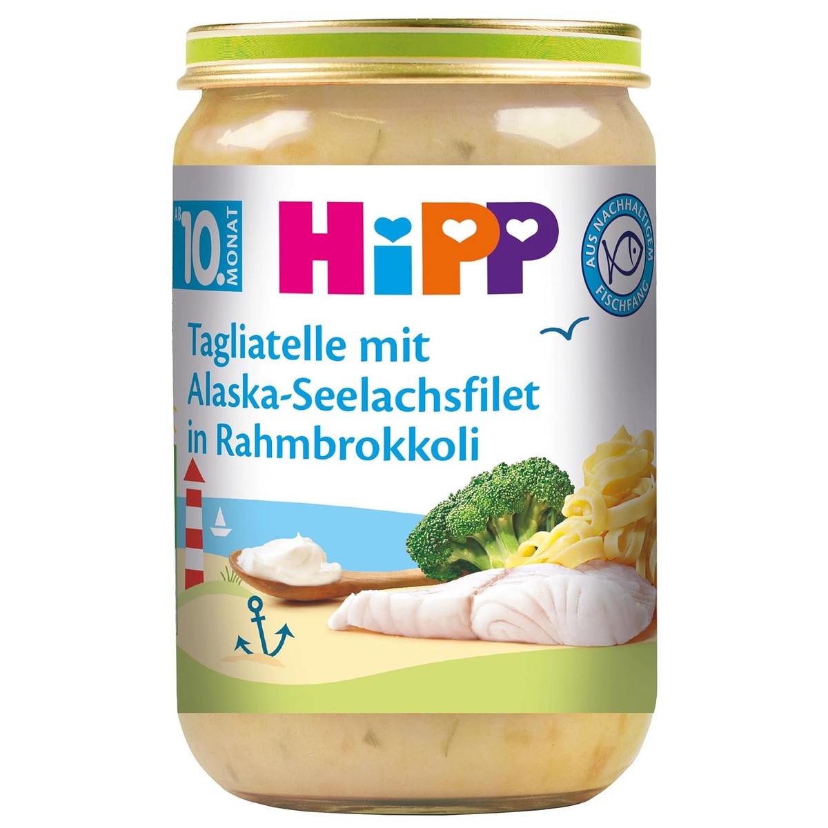 HiPP Tagliatelle Alaska-zalmfilet in roombroccoli 6 x 220 g – HiPP