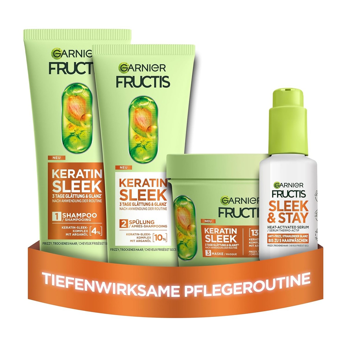 Garnier Fructis Keratine Sleek set 200/200/370/50 ml – Garnier
