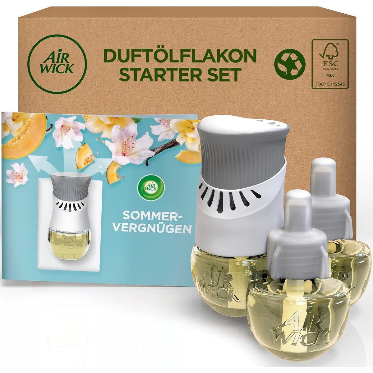 Air Wick Geurstekker starterset Zomerplezier 1 x apparaat + 3 x 20 ml – Air Wick