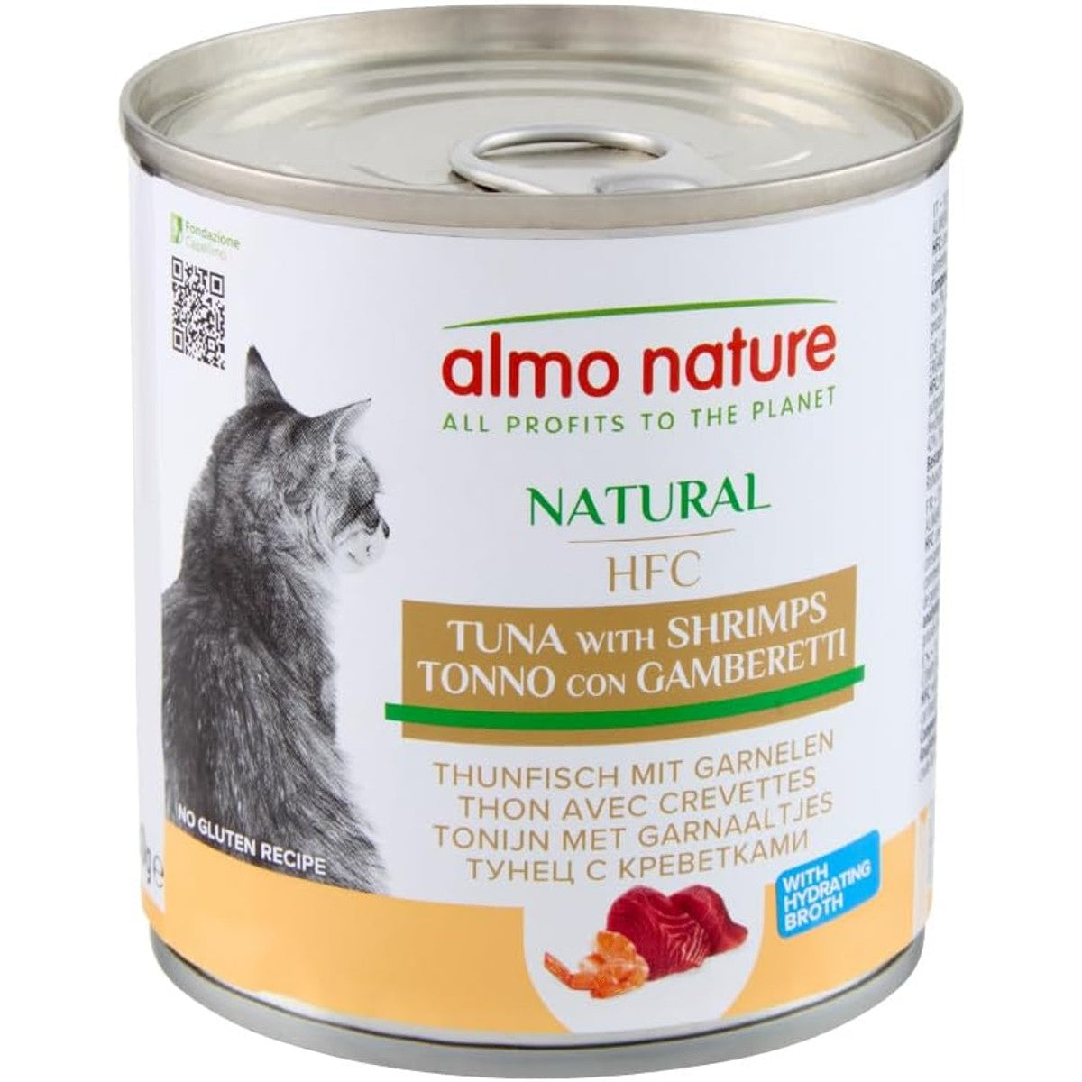 Almo Nature HFC Natural Natvoer Tonijn en Garnalen 12 x 280 g