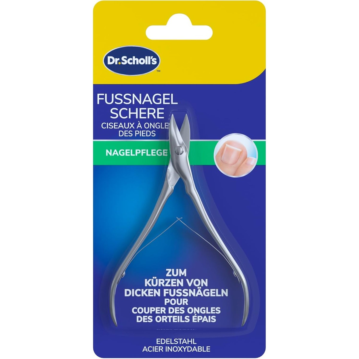 Dr. Scholl's Nagelschaar voor dikke teennagels - 1 stuk