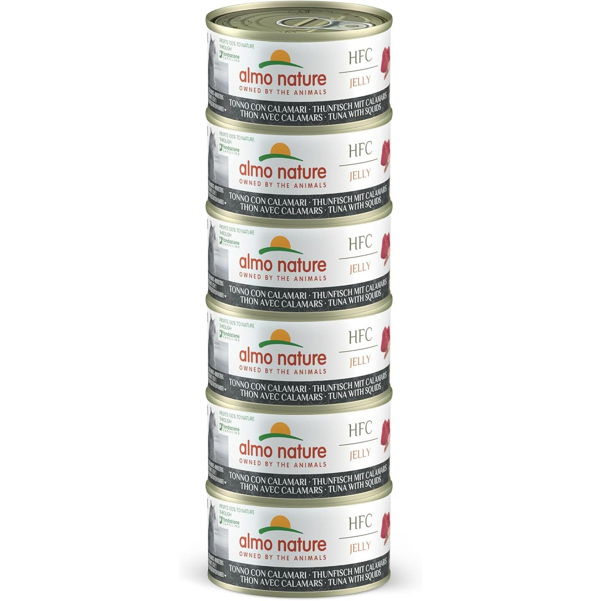 Almo Nature HFC Jelly Kattenvoer Tonijn en Calamari 6 x 70 g