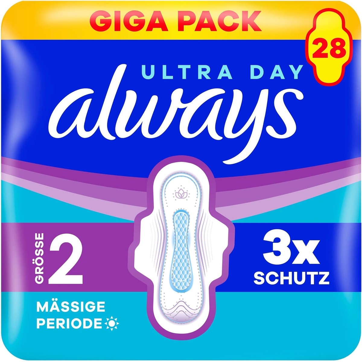 Always Ultra Binde Größe 2 Long mit Flügeln 28 Stück – Always