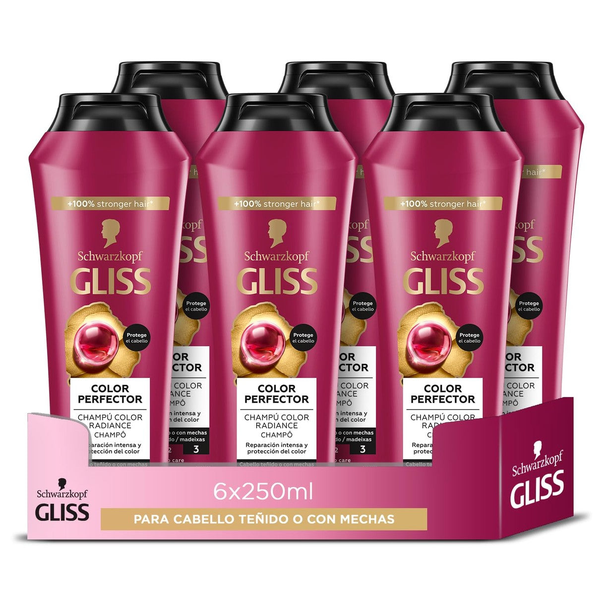 Gliss Ultimate Color Shampoo 6-pack (6 x 250 ml) - 1500 ml – Gliss