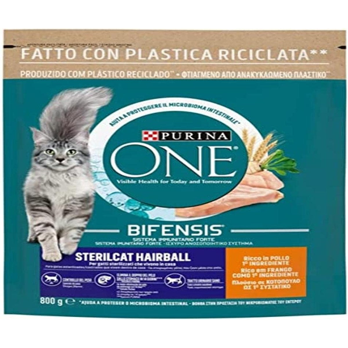 Purina One Bifensis Sterilcat haarbal kroketten katten steriliseert kip en granen 800 g – PURINA ONE