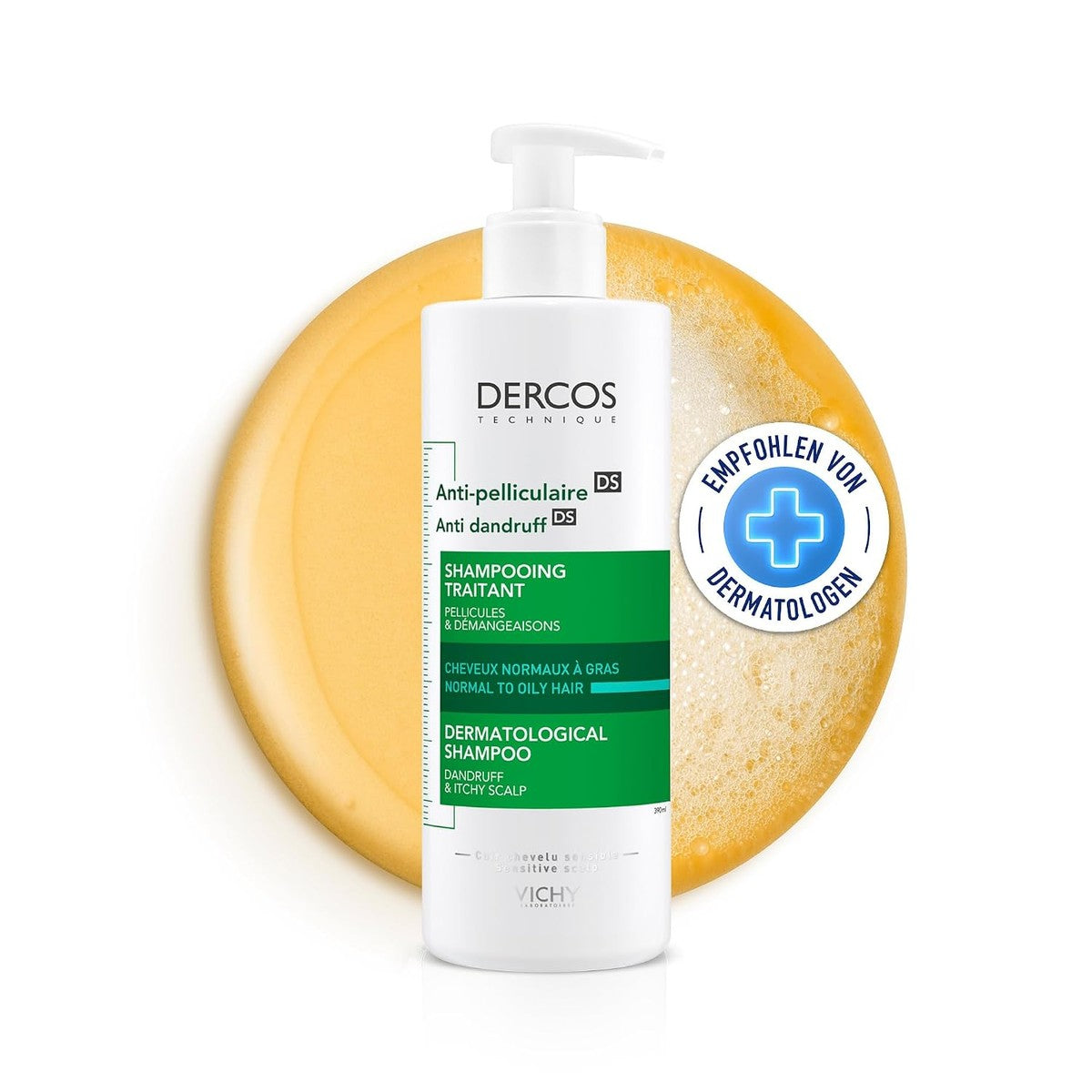 Vichy Dercos Anti-roos Shampoo voor Vette Hoofdhuid 390 ml