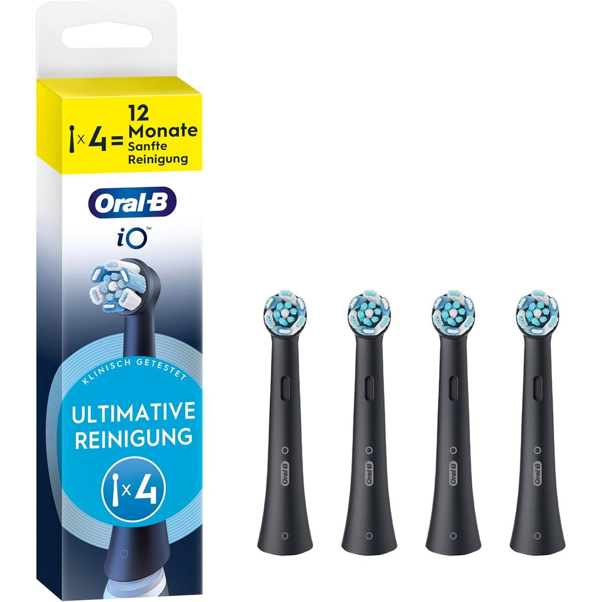 Oral-B iO Ultimate Cleaning opzetborstels zwart 4 stuks – Oral-B