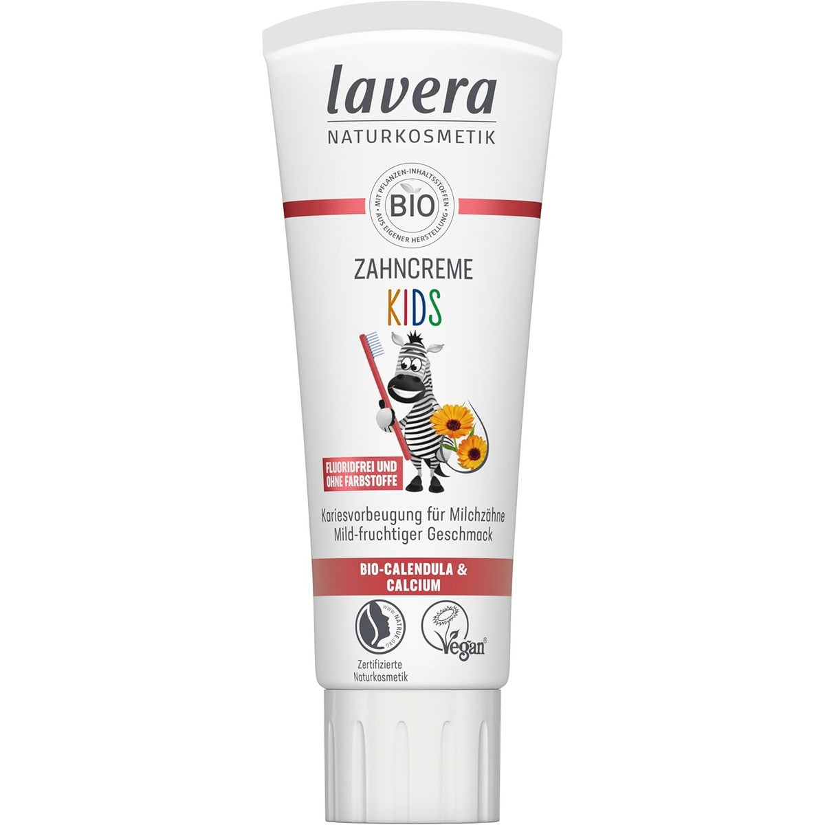 lavera Tandpasta Kids Fluoridevrij Bio Calendula & Calcium 75 ml – lavera