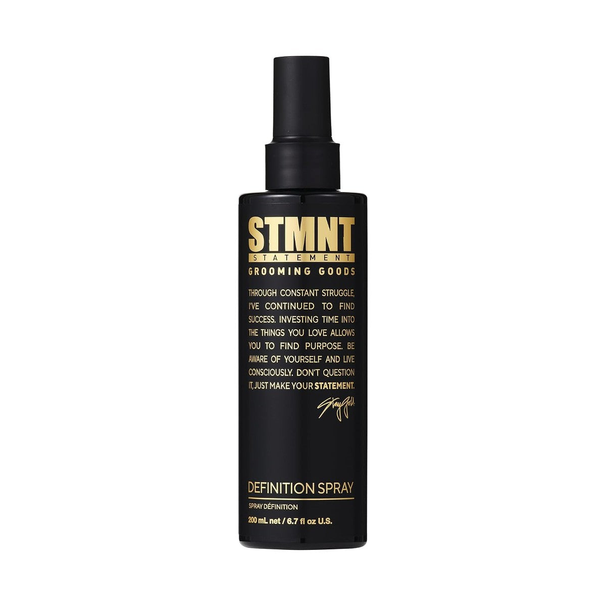 STMNT STATEMENT GROOMING GOODS Definition spray 200 ml, sterke textuur en definitie, halfmatte afwerking, droogt niet uit, grip en volume – STMNT STATEMENT GROOMING GOODS
