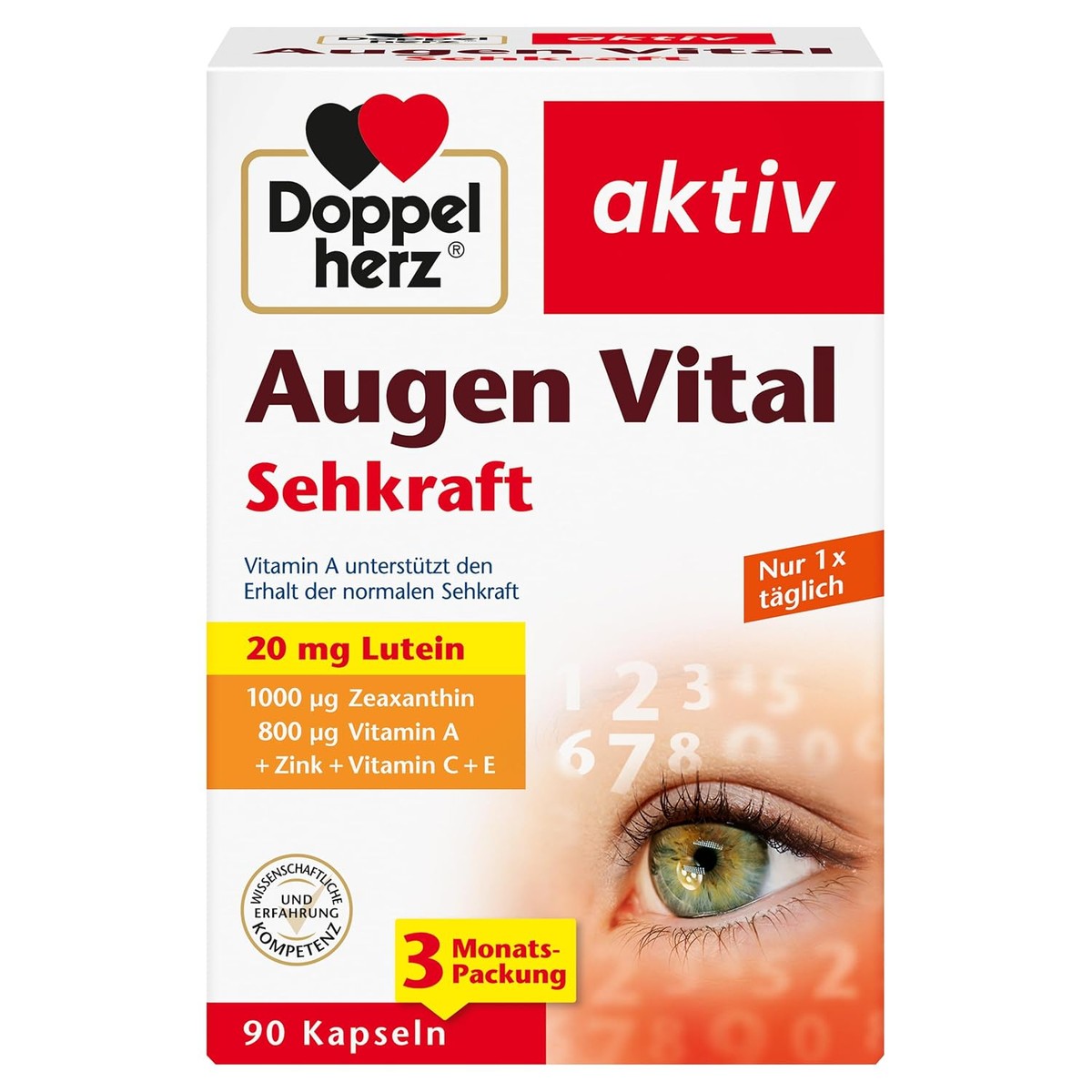 Doppelherz Ogen Vital - gezichtsvermogen met luteïne + zeaxanthine – Doppelherz