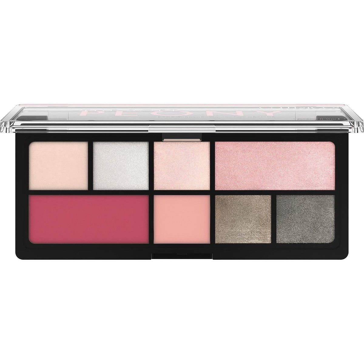 Catrice The Soft Peony Oogschaduwpalet, oogschaduw, roze, 8 roze tinten, sterk gepigmenteerd, glinsterend, kleurintensief, glinsterend, veganistisch, zonder microplasticdeeltjes, zonder parfum, – Catrice Cosmetics