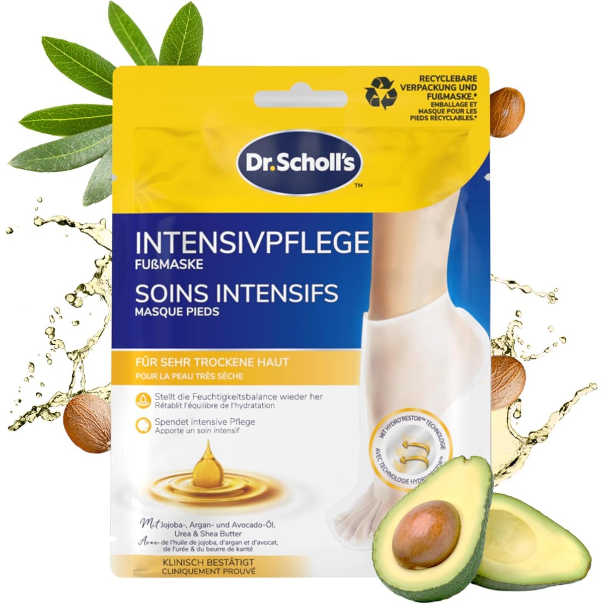 Dr. Scholl's EXPERTCARE voetmasker - 1 paar wegwerpsokken – Dr. Scholl's