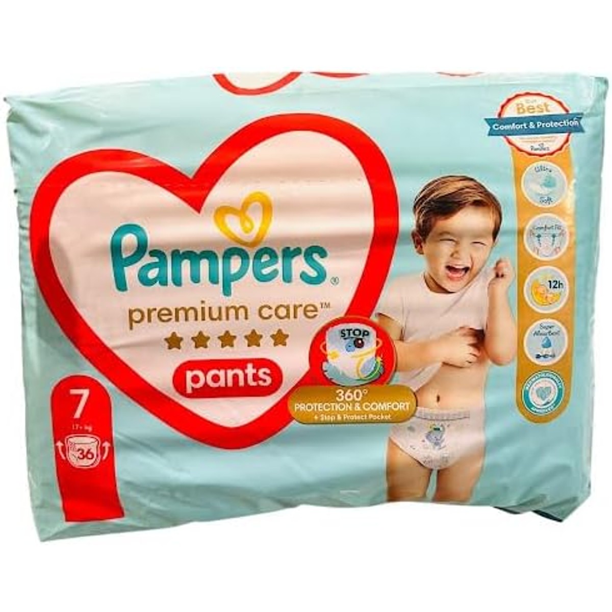 Pampers Premium Care Pants maat 7 (17+ kg) 36 stuks – Pampers
