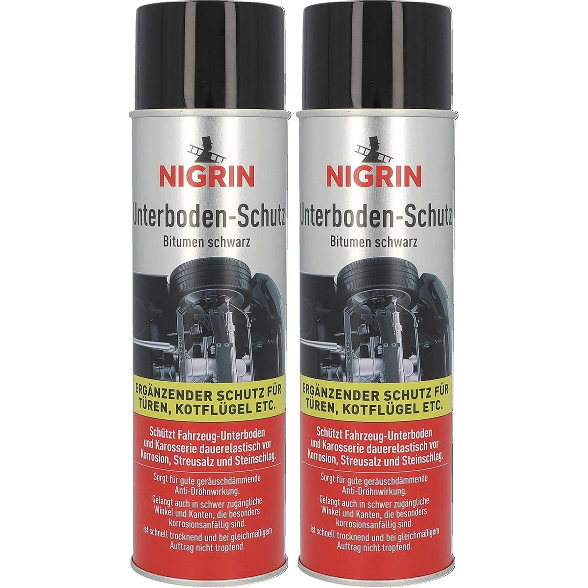 NIGRIN Vloerbeschermingsspray zwart 500 ml (verpakking van 2) – NIGRIN