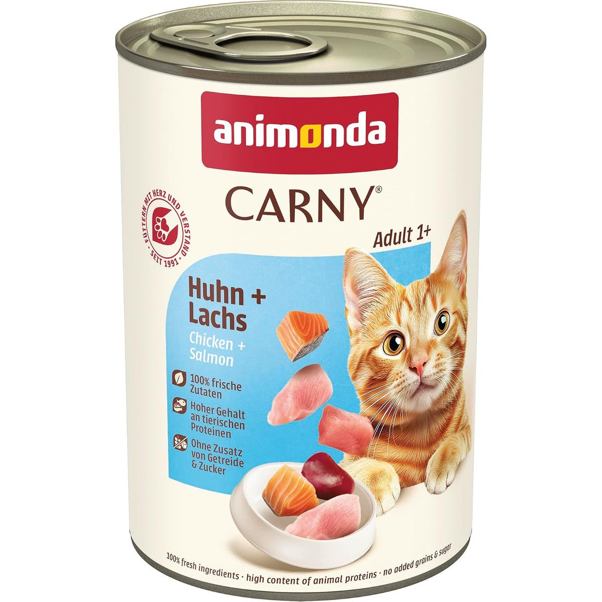 Animonda Exquise Kattenvoer voor volwassen katten, nat voer | Natvoer voor volwassen katten met een hoog dierlijke eiwitgehalte, kattenvoer zonder granen en suiker – animonda Carny