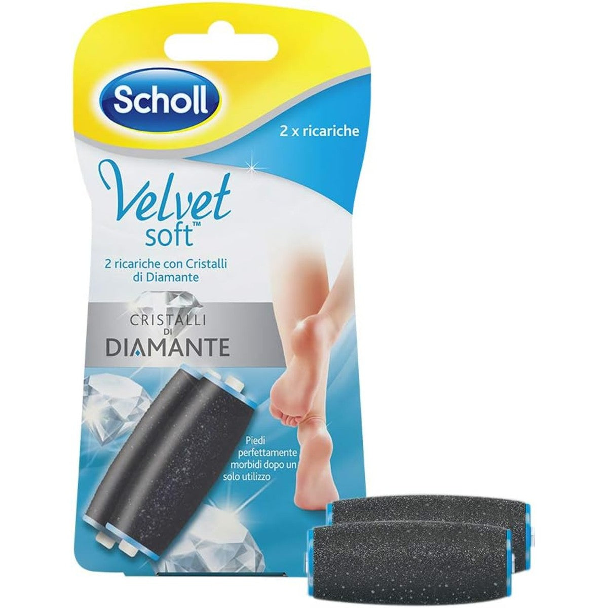 Dr. Scholl's Velvet Soft navulrollen diamantkristallen 2 stuks – Dr. Scholl's