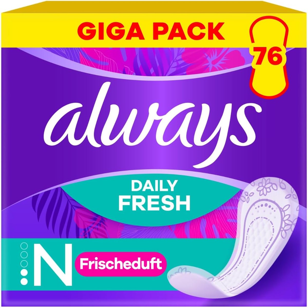 Always Daily Fresh Normal met frisse geur, 76 stuks – Always