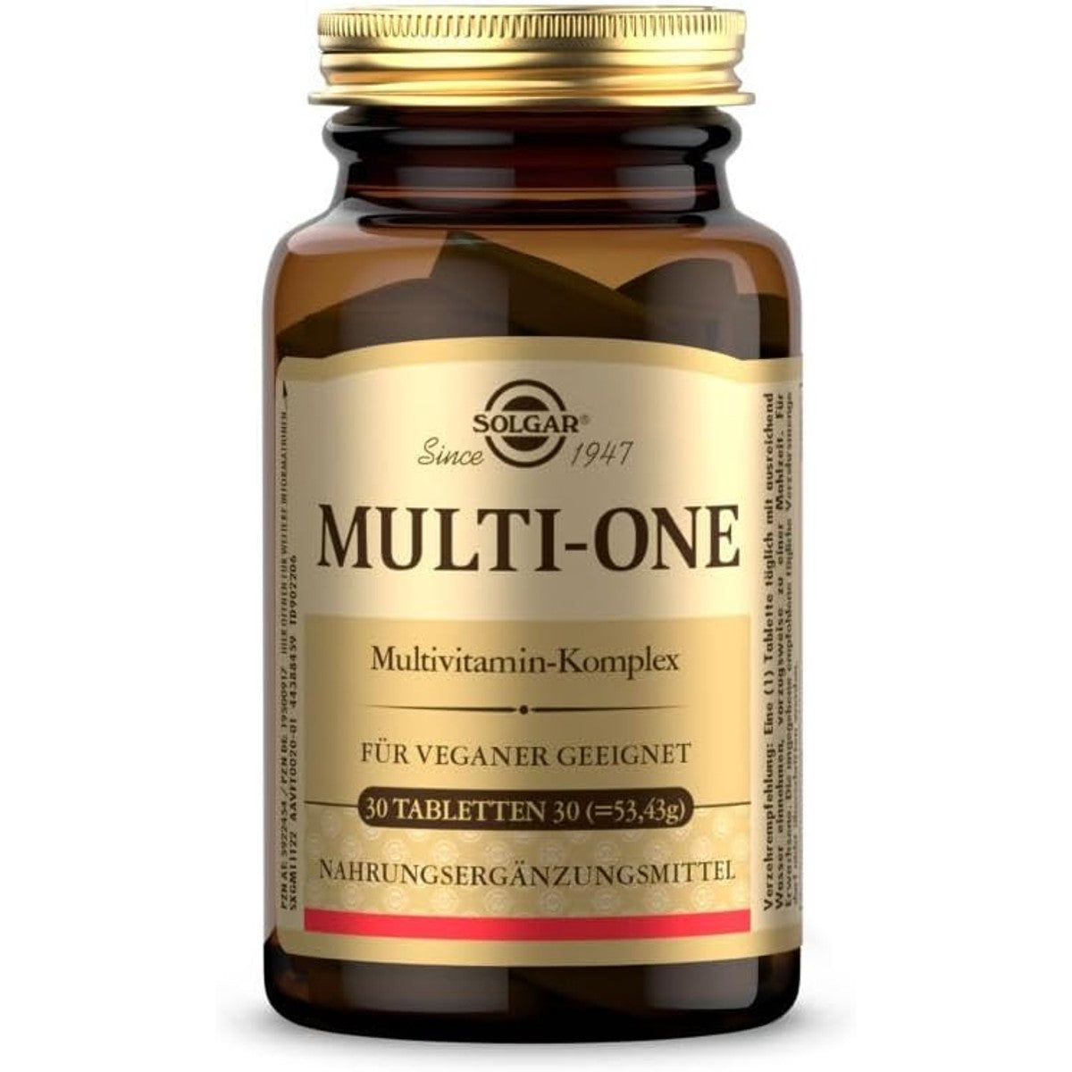SOLGAR® Multione multivitamine-complex - meer dan 30 micronutriënten - bevat 13 essentiële vitamines - met acerola, rozenbottel en waterkers - 30 dagen voorraad – SOLGAR