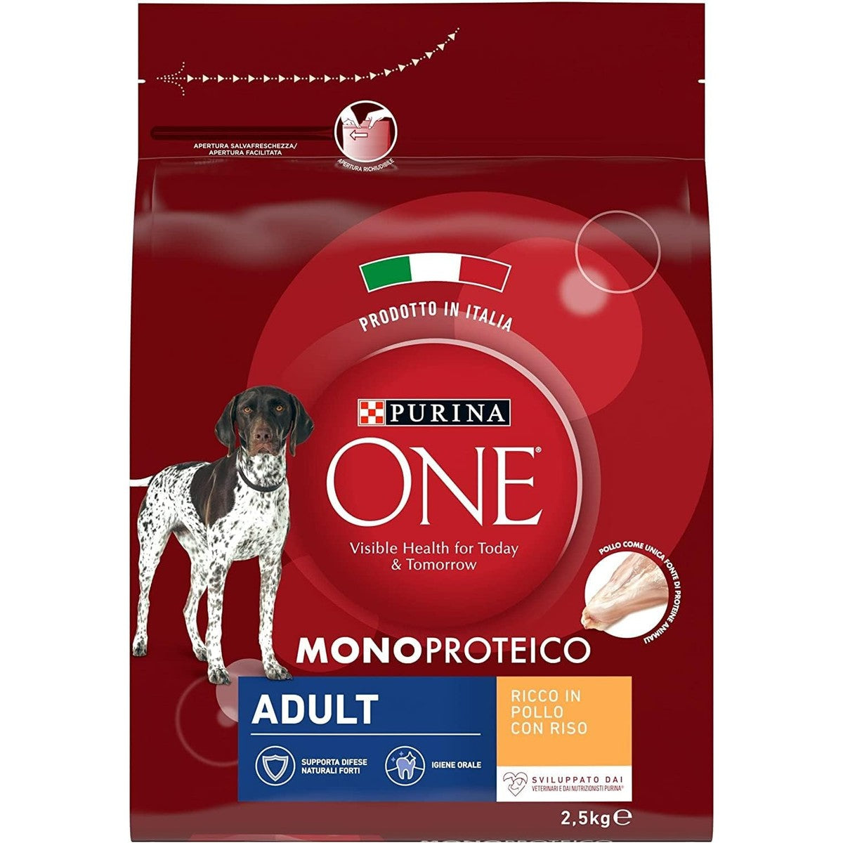 Purina One Monoprotein Erwachsene Kroketten Hunde mit Huhn 2,5 kg – PURINA ONE