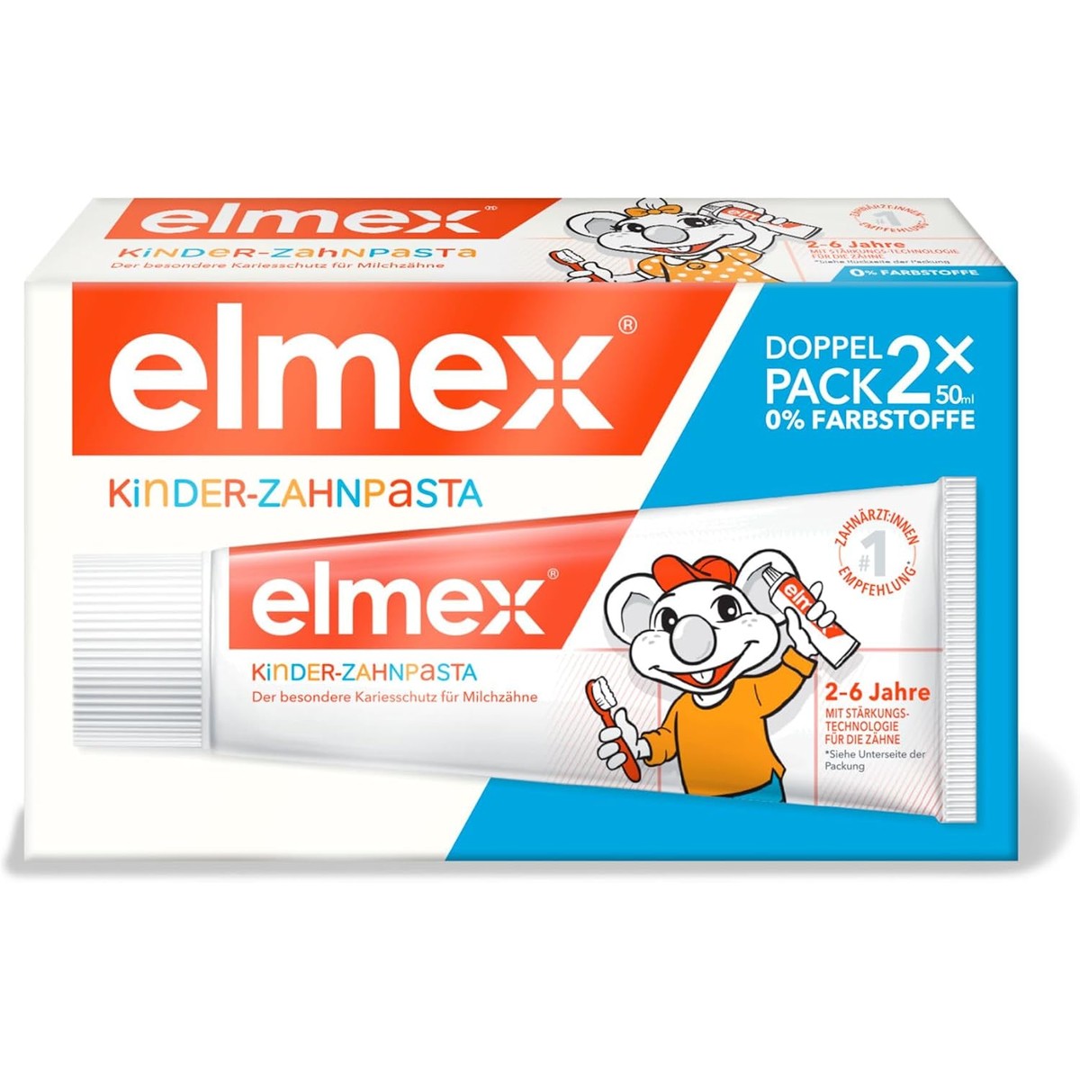 ELMEX Kindertandpasta 1000 ppm 2 x 50 ml – ELMEX