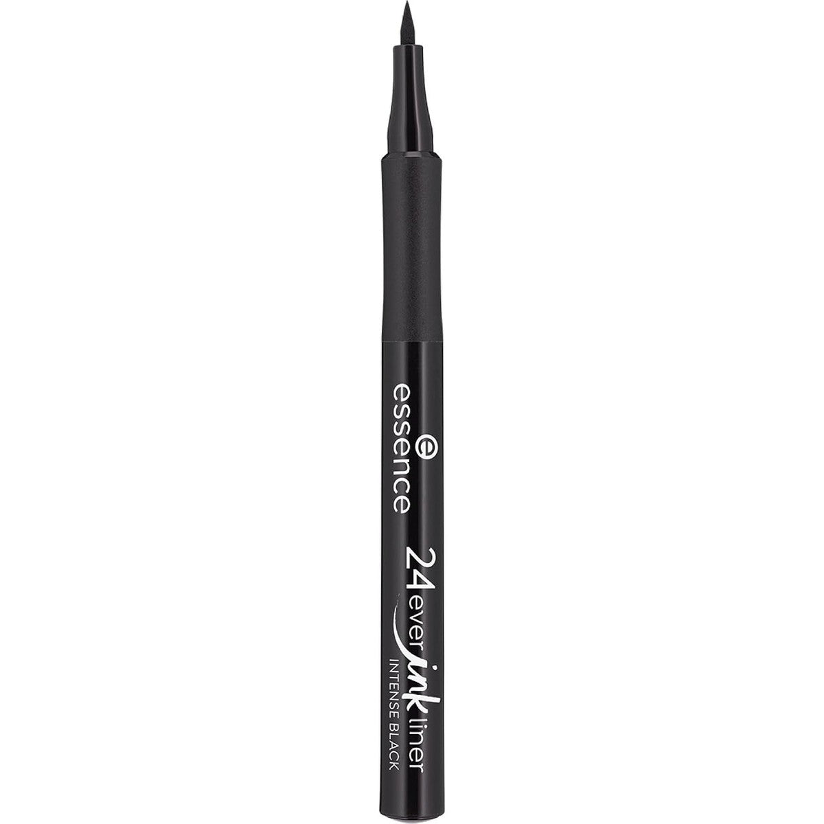 essence 24ever ink liner, eyeliner nr. 01 Intense Black, diepzwart, matte afwerking, blijft 24 uur zitten, langdurig, waterbestendig, extra fijne kwast, veganistisch, zonder parfum, 1,2 ml – Essence Cosmetics