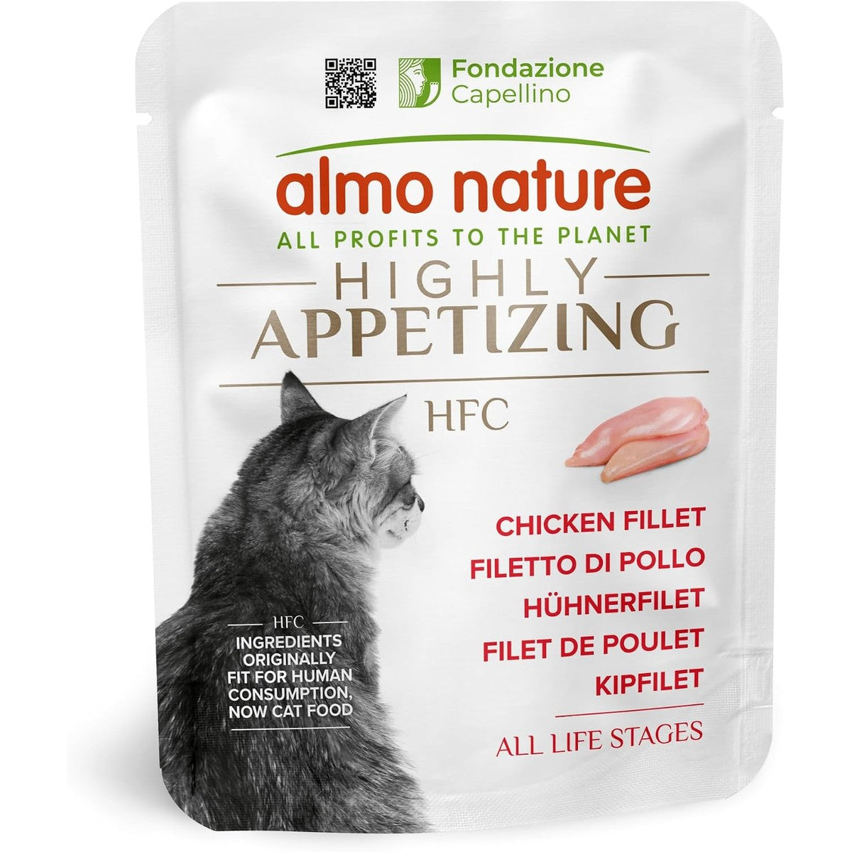 Almo Nature HFC Highly Appetizing - Kippenfilet - Humaan Grade, Monoproteïne, Glutenvrij - 50g, 24 Pack – almo nature
