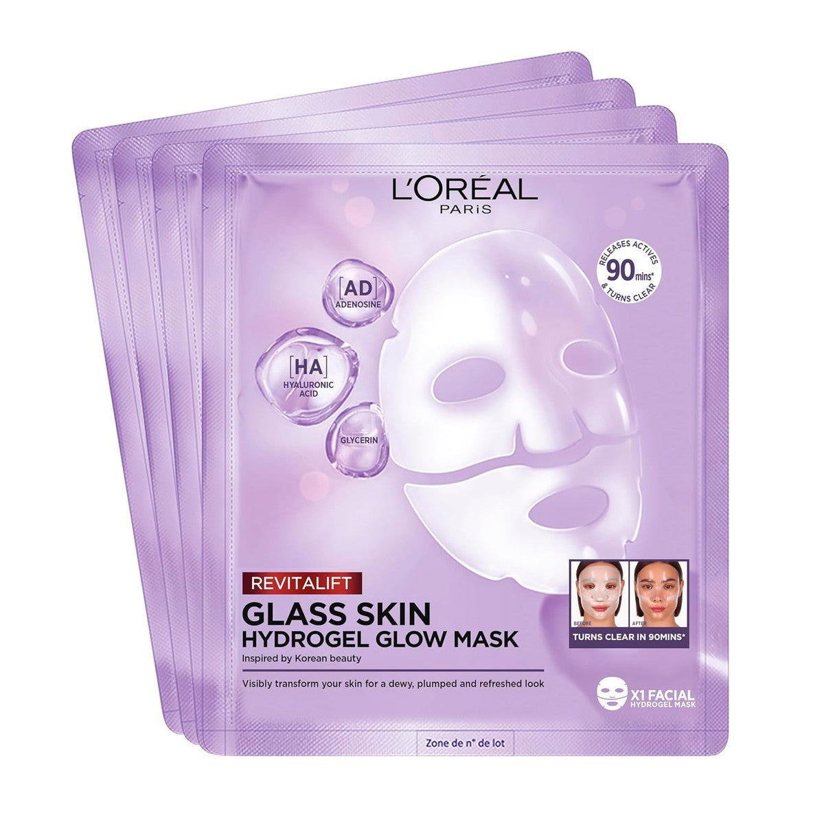 L'Oréal Paris Revitalift Filler Glass Skin Hydrogel Maskerbox 100 g – L'Oreal Paris